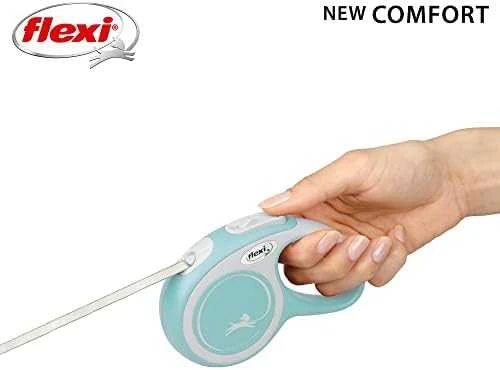 Flexi New Comfort XS pavadėlis šunims iki 12kg juostinis 3m žydros spalvos
