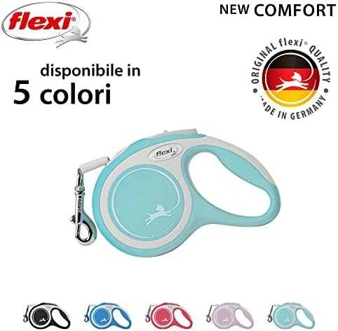 Flexi New Comfort XS pavadėlis šunims iki 12kg juostinis 3m žydros spalvos