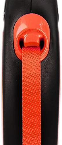 Trixie FLEXI New Neon Tape oranžinis pavadėlis S-5m iki 15kg