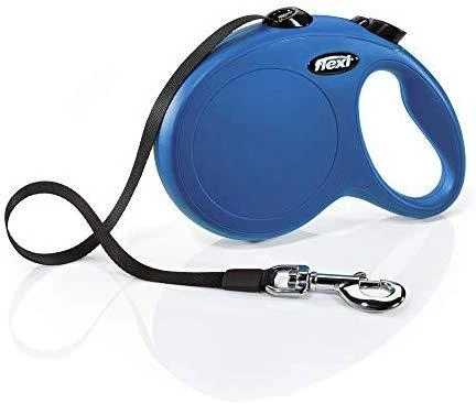 Flexi New Classic L pavadėlis šunims iki 50kg juostinis 8m mėlynos spalvos