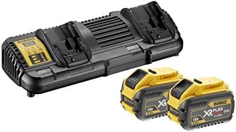 Dewalt DCB132 dvivietis kroviklis ir du 9Ah akumuliatoriai