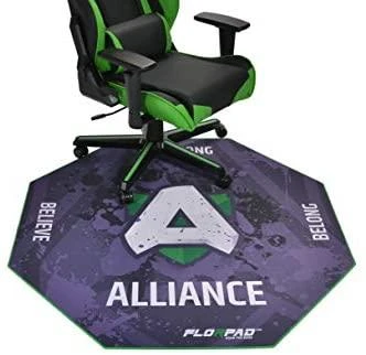 Žaidimų kėdės kilimėlis FlorPad Alliance Gamer, 120x120cm