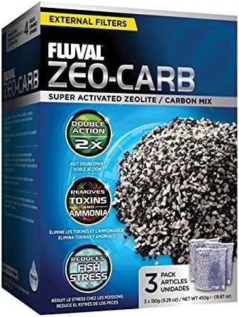 Fluval Carbon Zeo-Carb kasetė filtrams, 450g (3x150g)