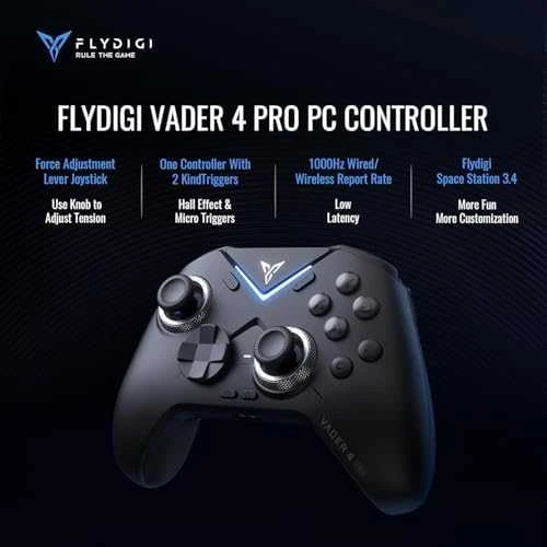 „Flydigi VADER 4 PRO“ universalus „Bluetooth“ žaidimų valdiklis