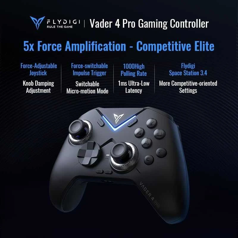 „Flydigi VADER 4 PRO“ universalus „Bluetooth“ žaidimų valdiklis