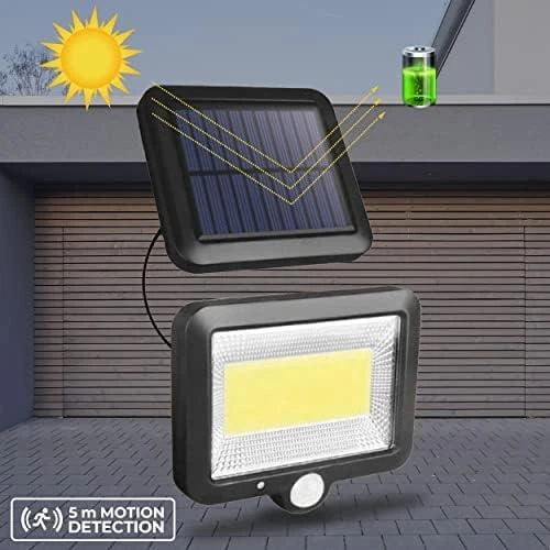 Plastrol SUNARI saulės lempa LED FLS-06 COB PIR 8W 600lm 6000K 1800mAh Li-Ion Forever Light