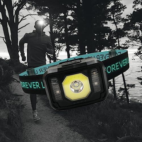 LED galvos šviestuvas Senso XP-E 3W + COB 3W su jutikliu 270lm 1200mAh Li-Pol Forever Light