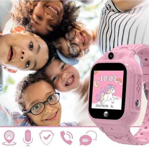 Forever išmanusis laikrodis GPS WiFi Kids See Me! 3 KW-320 rožinis