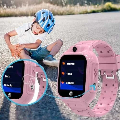 Forever išmanusis laikrodis GPS WiFi Kids See Me! 3 KW-320 rožinis