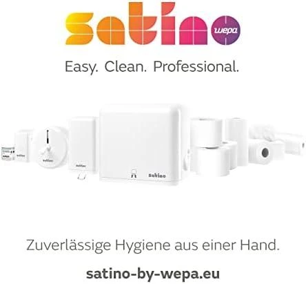 Satino By Wepa Popierinių rankšluoščių lapeliais dozatorius Wepa, didelis., Satino