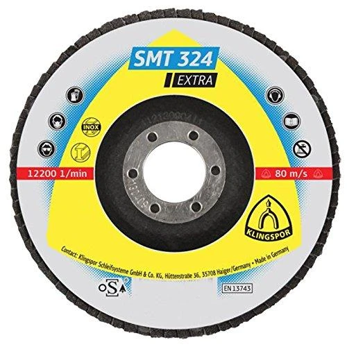Lapelinis šlifavimo diskas KLINGSPOR SMT324 Extra 125x22,2mm P60