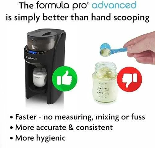 Pieno mišinio ruošimo aparatas Baby Brezza Formula Pro Advanced, Juodos spalvos