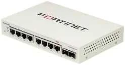 Šakotuvas FORTINET FS-108F L2 komutatorius - 8 x GE RJ45 jungtys 2 x GE SFP 12V/3A maitinimo adapteris be ventiliatoriaus, kurio įėjimo įtampa 100
