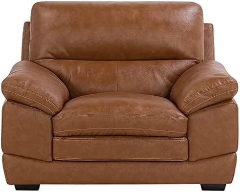 Sofa Beliani 4 vietų svetainės baldų komplektas HORTEN Natūrali oda Ruda