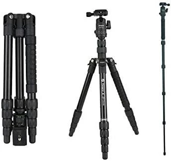 Stovas - Fotopro X-go Gecko 8kg Apkrovos Talpa Monopodo Funkcija Juodas