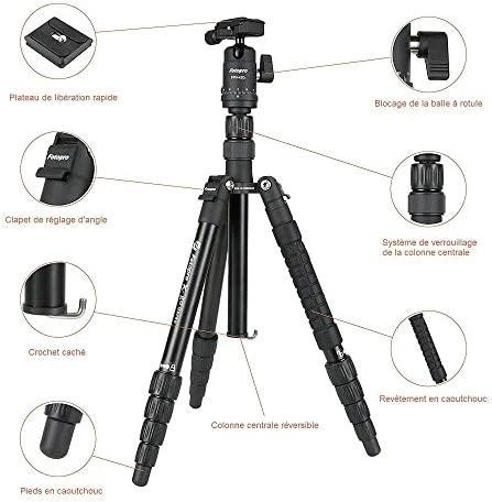 Stovas - Fotopro X-go Gecko 8kg Apkrovos Talpa Monopodo Funkcija Juodas