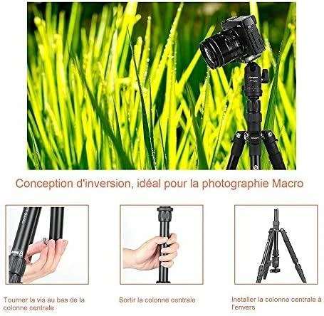 Stovas - Fotopro X-go Gecko 8kg Apkrovos Talpa Monopodo Funkcija Juodas