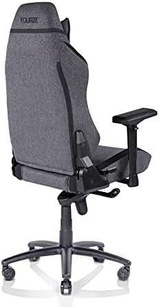 Žaidimų kėdė Fourze Cloud Fabric Gaming Chair, Tamsiai pilka