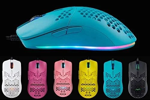 Itin lengva Pelė žaidimams su pašvietimų Fourze GM800, Perlo balta