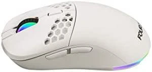 Belaidė įkraunama pelė žaidimams su RGB pašvietimu Fourze GM900, Balta