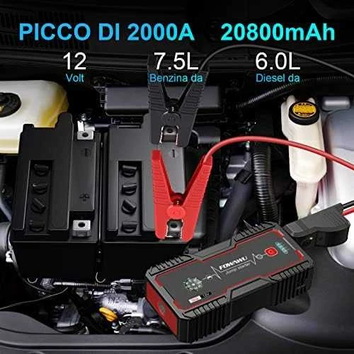 NOCO GB70 Boost 12V 2000A Jump Starter starteris su integruota 12V/USB baterija