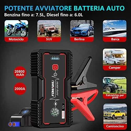 NOCO GB70 Boost 12V 2000A Jump Starter starteris su integruota 12V/USB baterija