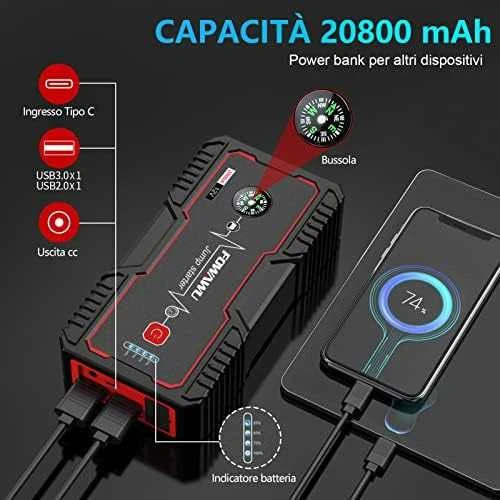 NOCO GB70 Boost 12V 2000A Jump Starter starteris su integruota 12V/USB baterija