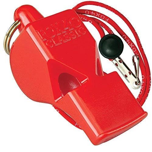 Švilpukas Fox 40 Classic Safety raudona + virvutė 9903-0108