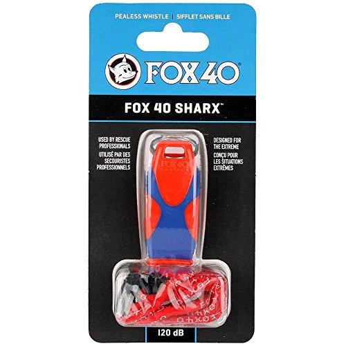 Gertuvė Fox40 Švilpukas su virvute Fox 40 Sharx Safety raudona-mėlyna (38058)
