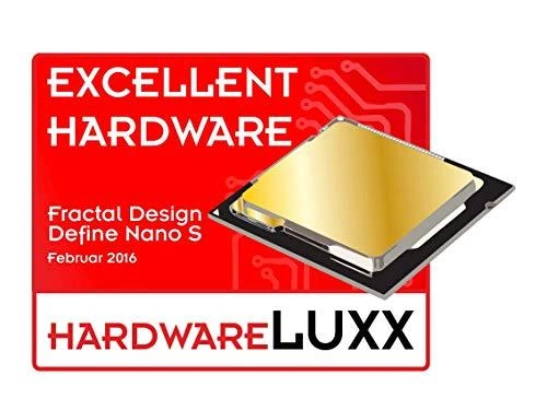 Fractal Design Define Nano S - Langas Šoninis langas, Juodas, ITX, Maitinimo blokas įtrauktas Nr
