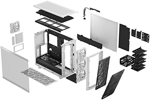 Fractal Design | Meshify 2 RGB TG Clear Tint | Side window | E-ATX | ATX | Baltas