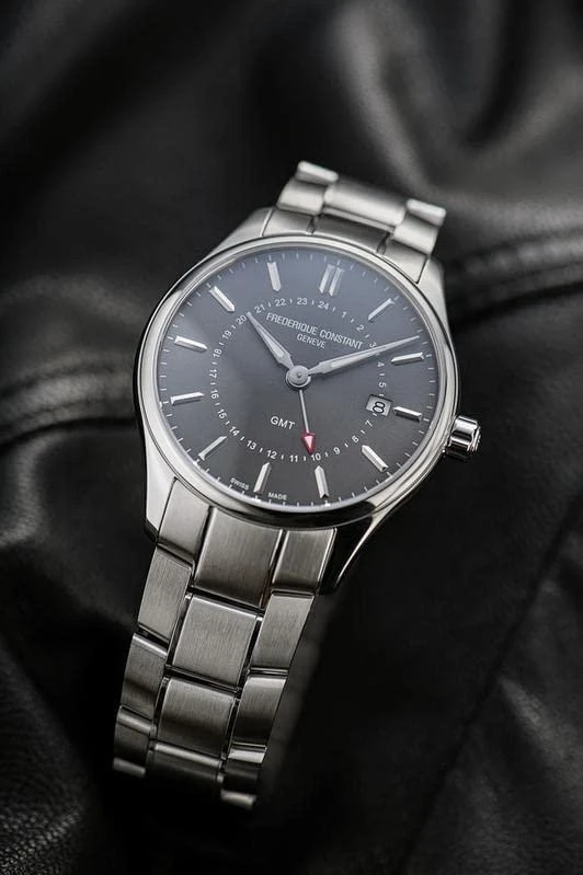 Laikrodis Frederique Constant Classics Quartz GMT FC-252DGS5B6B