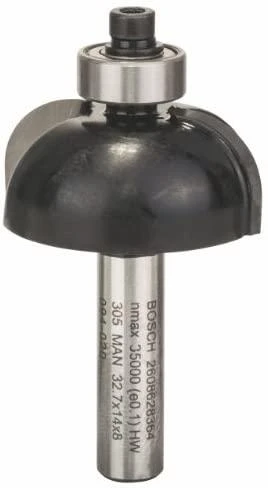Bosch Dvipusė pusapvalė freza H R=10 mm, l=14 mm,kotas 8m
