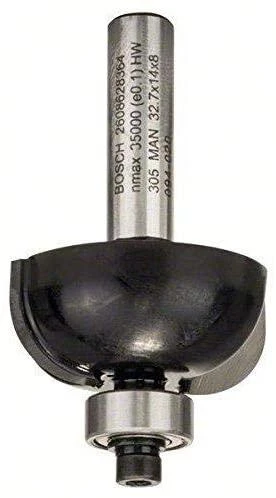 Bosch Dvipusė pusapvalė freza H R=10 mm, l=14 mm,kotas 8m