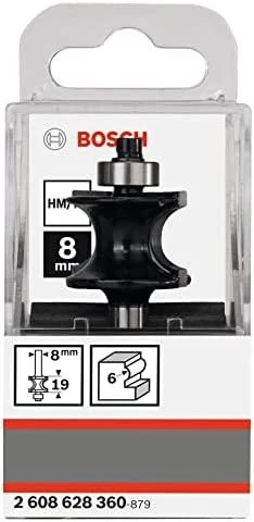 Bosch Surenkama freza R=6,0mm, l=19mm,kotas 8mm