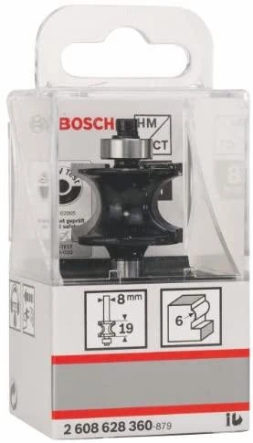 Bosch Surenkama freza R=6,0mm, l=19mm,kotas 8mm