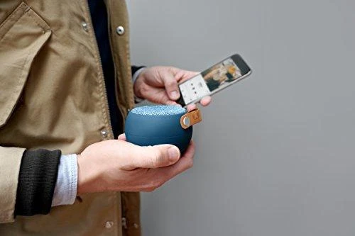 Fresh'n Rebel kolonėlė Rockbox Round Fabriq Edition indigo spalvos