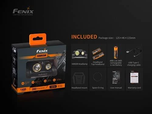 Prožektorius ant galvos Fenix Stirnlampe HM65R 1400 lm, Headlamp