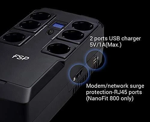 FSP | UPS | Nano FIT 800 | 800 VA | 180~270 V | 220 V