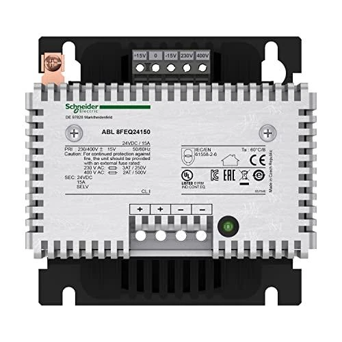 Schneider Maitinimo šaltinis su 400 / 230V AC 24V DC 15A filtru (ABL8FEQ24150)