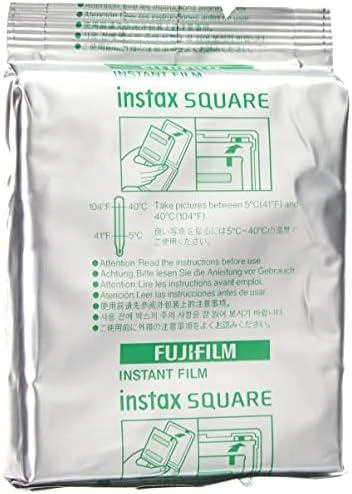 Fujifilm | Instax Square Momentinis filmas Juodas | Blizgus | Kiekis 10