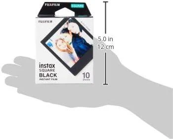 Fujifilm | Instax Square Momentinis filmas Juodas | Blizgus | Kiekis 10