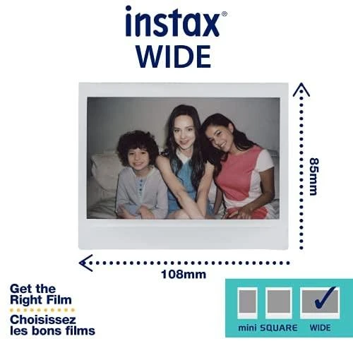 Fujifilm | Instax Wide Monochrome Momentiniai filmai | Kiekis 10