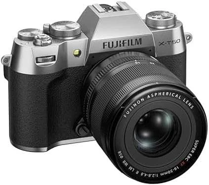 Sisteminis fotoaparatas FUJIFILM X-T50/XF16-50mmF2.8-4.8 R LM WR Sidabrinis