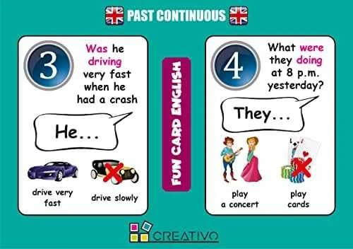 Creativo Creative Fun Card English Past Continuous CREATIVE