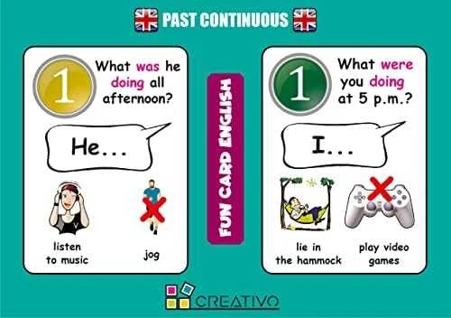 Creativo Creative Fun Card English Past Continuous CREATIVE