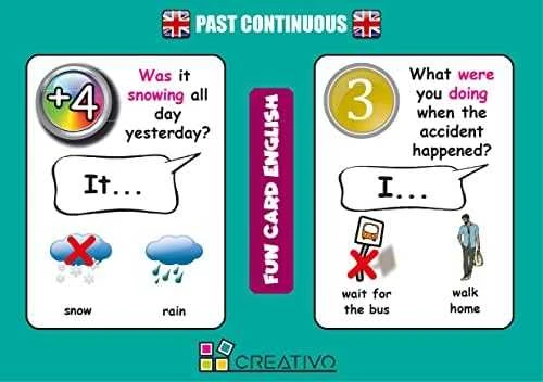 Creativo Creative Fun Card English Past Continuous CREATIVE