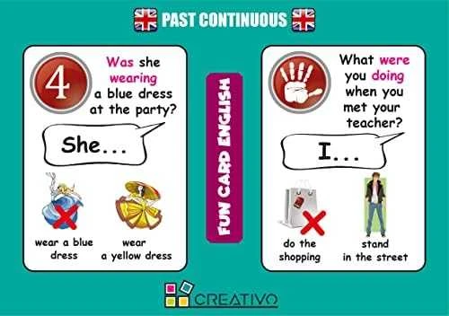 Creativo Creative Fun Card English Past Continuous CREATIVE