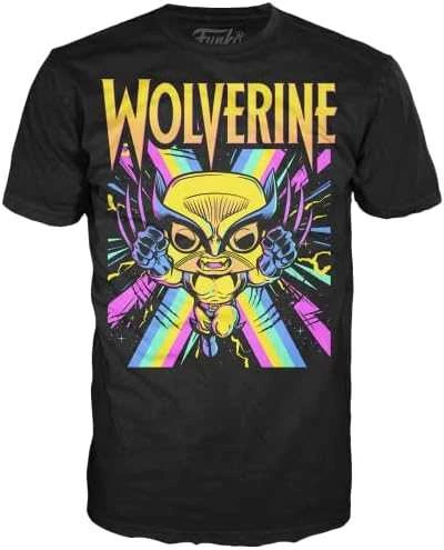 Funko Set figure POP & Tee Marvel Wolverine Juodas Light
