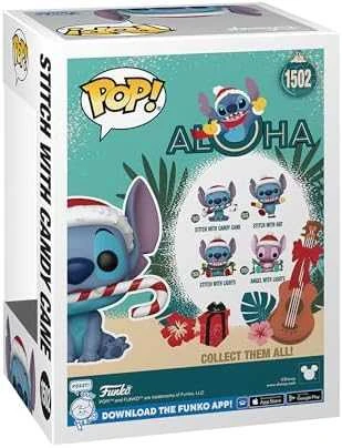 FUNKO POP! Vinilinė figūrėlė: Disney Lilo & Stitch - Stitch su saldainių lazdele, 9.5 cm